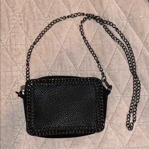 Faux Leather zip top purse